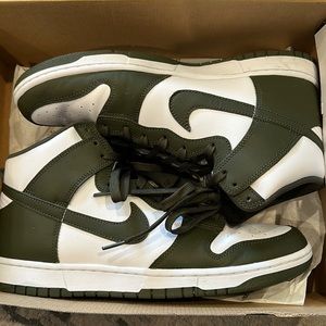 Men’s Nike Sz 12 - Jordan 1 High Top. Olive Green